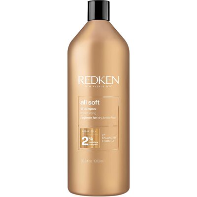 美国代购Redken All Soft Shampoo | For Dry/Brittle Hair | Pro