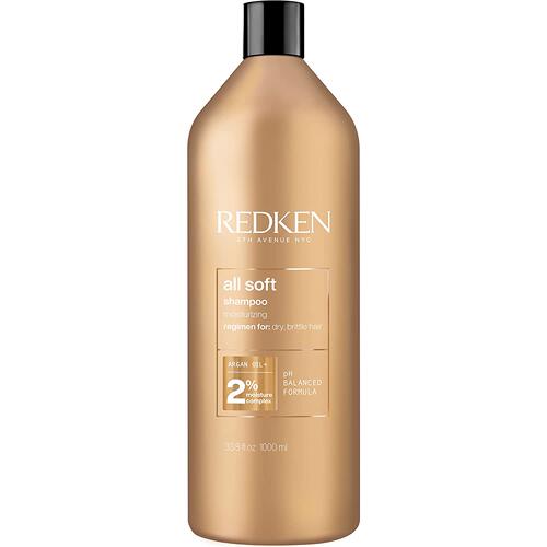 美国代购Redken All Soft Shampoo | For Dry/Brittle Hair | Pro