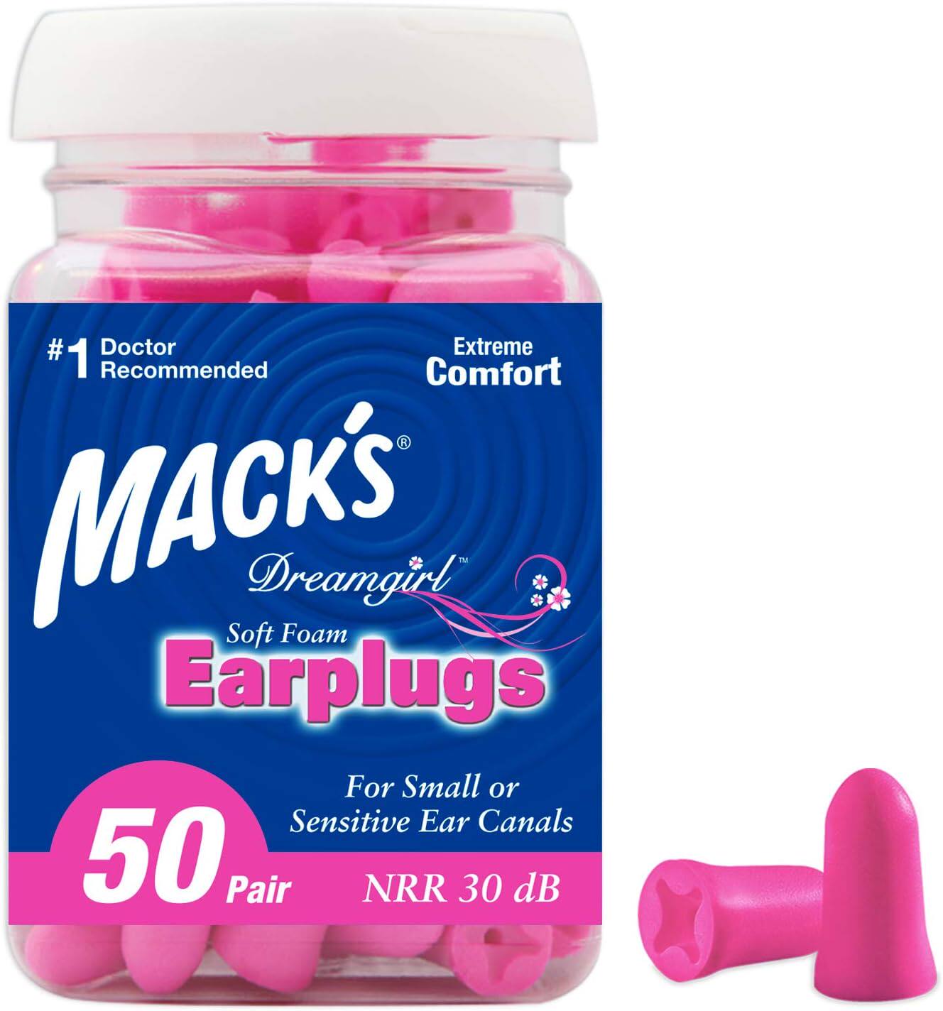 美国代购Macks Dreamgirl Foam Earplugs 50Pair Pink