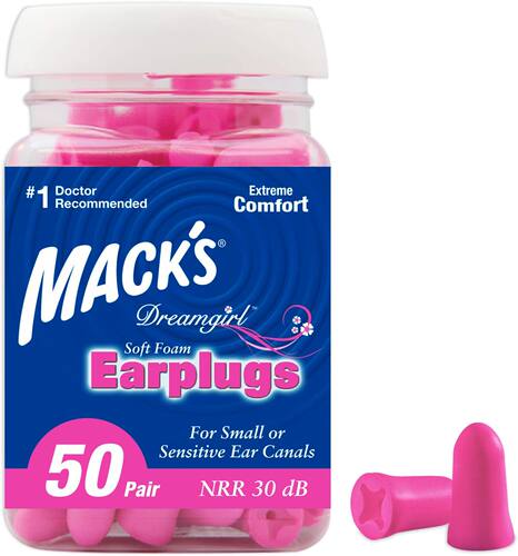 美国代购Macks Dreamgirl Foam Earplugs 50Pair Pink
