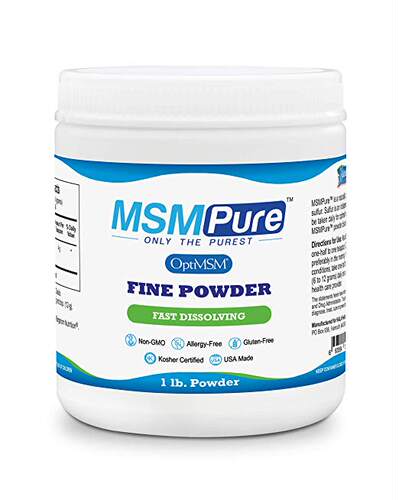 Kala Health MSMPure Fine Powder, Fast Dissolving Crystals, 1