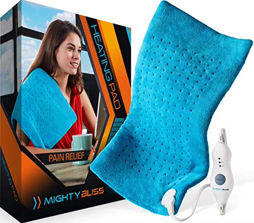 MIGHTY BLISS™ Large Electric Heating Pad for Back Pain and