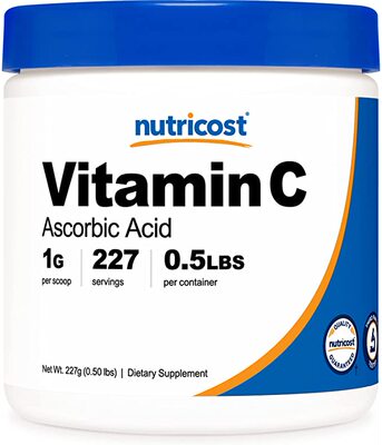美国代购Nutricost Pure Ascorbic Acid Powder(Vitamin C)0.5LBS