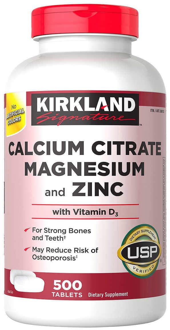 美国代购Kirkland Signature Expect More Calcium Citrate Magne