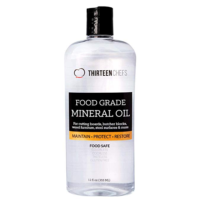 Food Grade Mineral Oil for Cutting Boards, Countertops and B