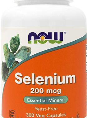 Now Selenium 200 mcg, 300 Veg Capsules, Non-GMO, Vegan, Kosh