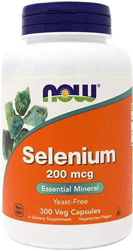 Now Selenium 200 mcg 300 Veg Capsules Non-GMO Vegan Kosh