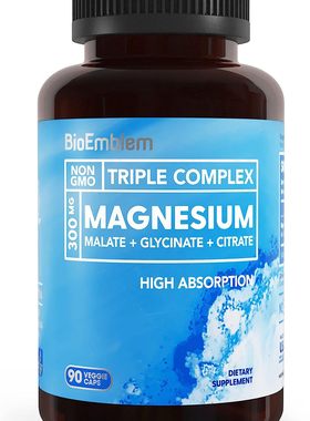 美国代购BioEmblem Triple Magnesium Complex | 300mg of Magnes