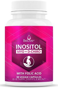 美国代购Myo-Inositol & D-Chiro Inositol Capsules with Folic