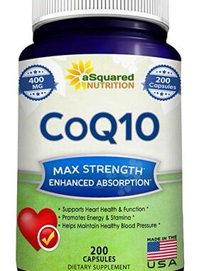 美国代购Pure CoQ10 (400mg Max Strength, 200 Capsules) - High