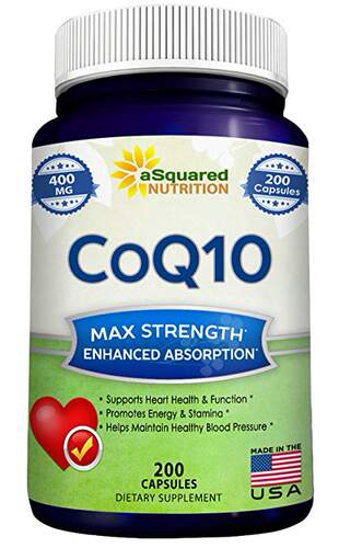 Pure CoQ10 400mg Max Strength 200 Capsules High