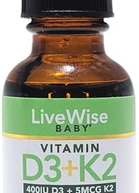 美国代购Vitamin D3 and Vitamin K2 Liquid Drops – Baby Vitam