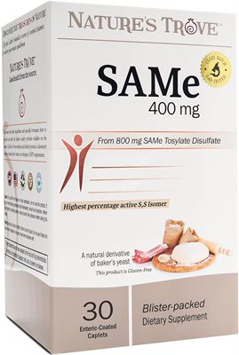 美国代购Nature's Trove SAM-e 400mg 30 Enteric Coated Caplets