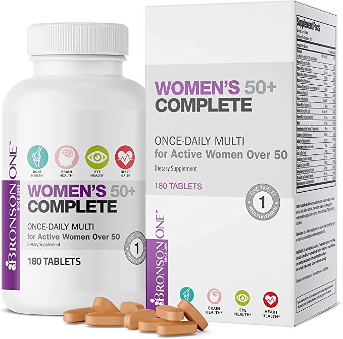 美国代购Bronson ONE Daily Women’s 50+ Complete Multivitami