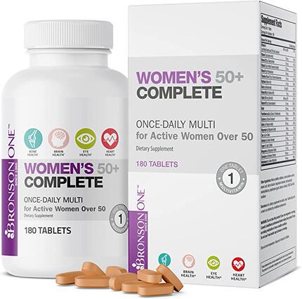 美国代购Bronson ONE Daily Women’s 50+ Complete Multivitami