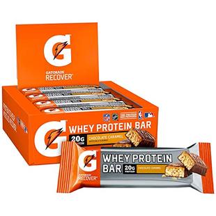 Gatorade Whey Protein Bars, Chocolate Caramel, 2.8 oz bars (