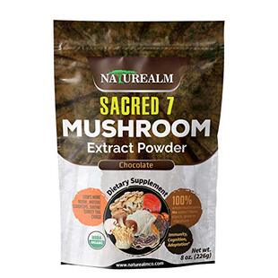 Sacred 7 Mushroom Extract Powder - USDA Organic - Reishi, Ma