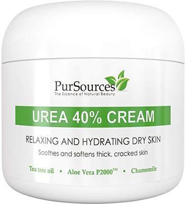 PurSources Urea 40% Foot Cream 4 oz - Best Callus Remover -
