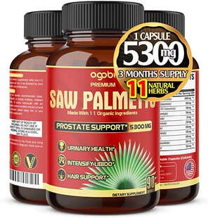 美国代购Premium Saw Palmetto Capsules 5300mg* Highest Potenc