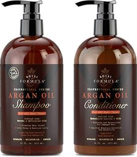 Oil Shampoo Set Formula Conditioner Argan Hair Royal