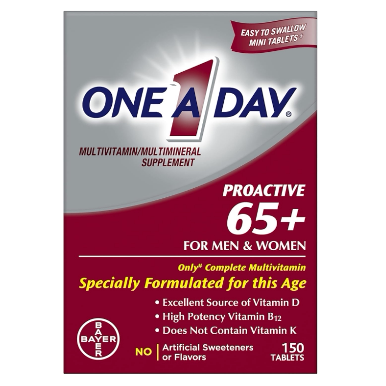 美国代购One A Day Proactive 65+, Mens & Womens Multivitamin
