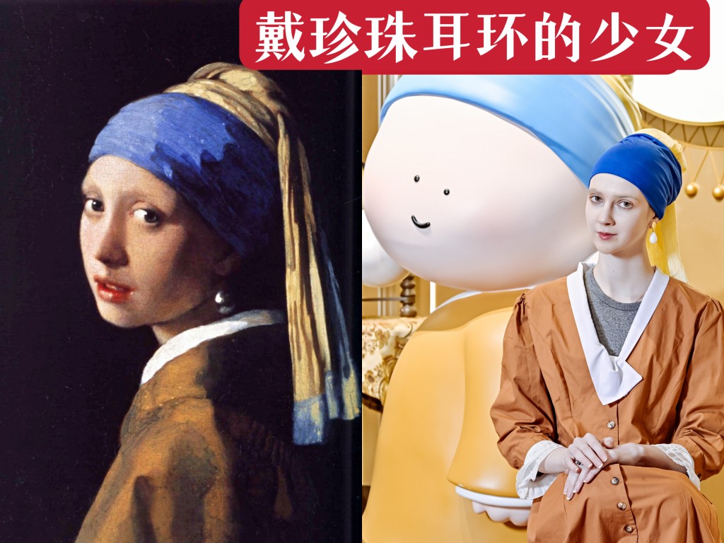 cosplay《戴珍珠耳环的少女》世界名画美术课模仿服饰私家定制