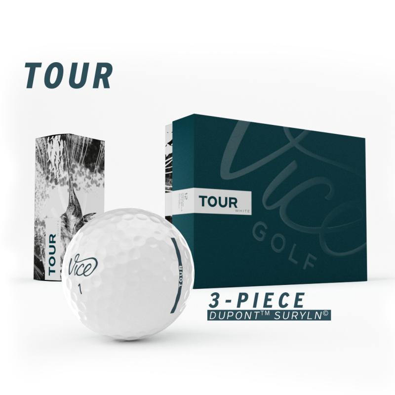 代购Vice高尔夫球Golf Tour巡回赛款三层球耐磨高旋转全能通用球