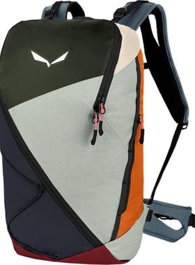 代购Salewa男士登山包防水拉链透气背板水袋兼容尼龙25LEVA背板