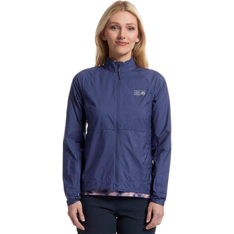 代购Mountain hardwear山浩冲锋衣女透气逼水耐磨缩包立领轻量拉