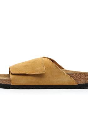 海外代购Birkenstock男士休闲凉鞋舒适透气防滑耐磨平底软木底