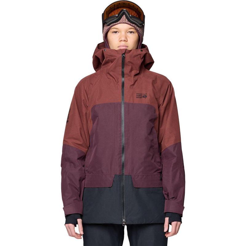 Mountain hardwear山浩女士冲锋衣防水防风透气滑雪服连帽长袖
