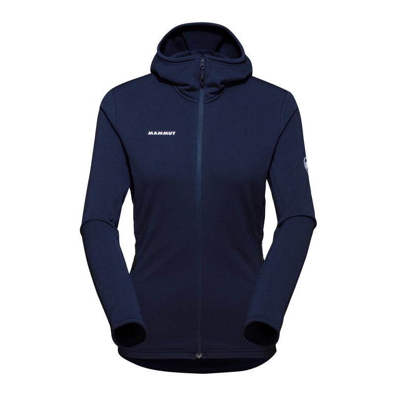 代购Mammut女士抓绒衣透气速干保暖户外上衣连帽长袖保暖上衣