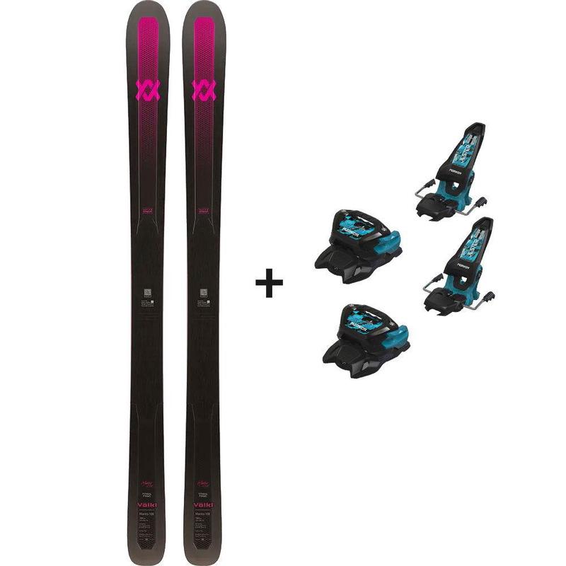 代购Volkl女士滑雪板高稳定性减震性能精准力传导高速操控108 mm