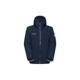 代购 运动夹克防风保暖耐磨防水深蓝色带帽拉链开合 Mammut男士