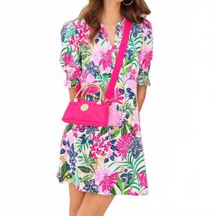 短裙 Pulitzer女士连衣裙显瘦舒适雪纺印花度假夏季 代购 Lilly