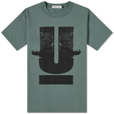 Undercover Logo Tee 休闲正品2024新款T恤男式黑绿色圆领透气