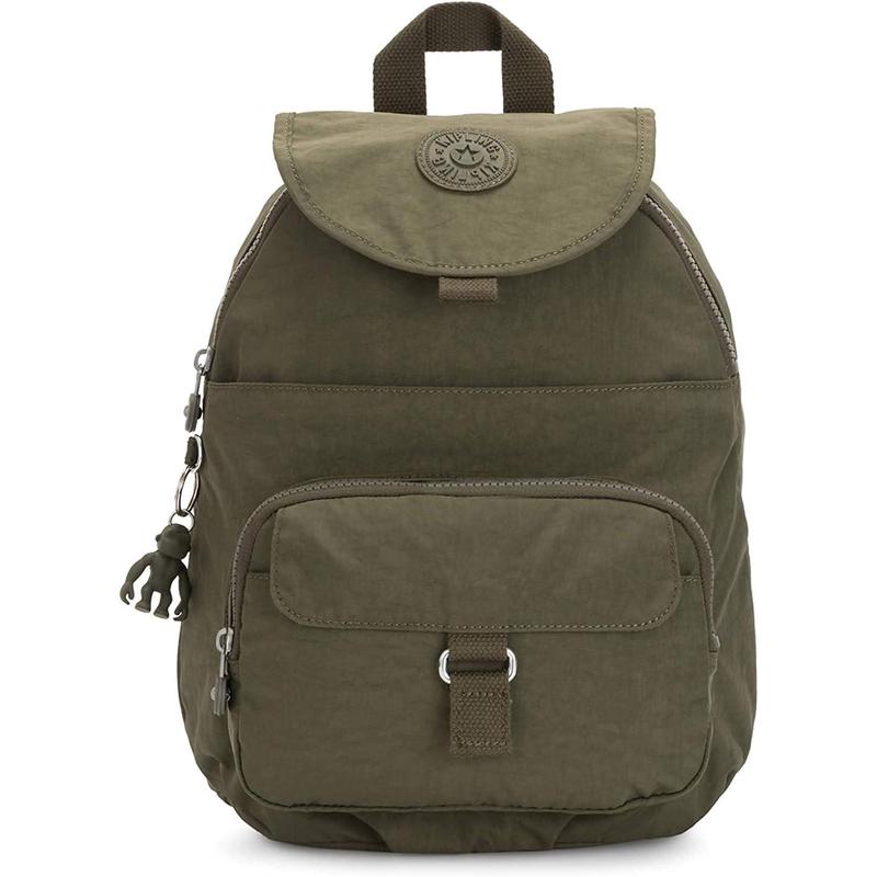 代购Kipling女士双肩包多口袋收纳前置拉链袋顶部提手挂饰装饰