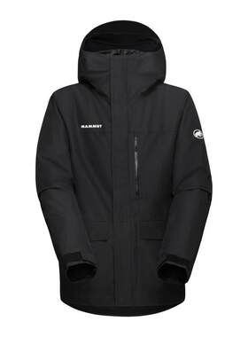 海外代购Mammut男士冲锋衣防水防风透气排汗带内胆连帽滑雪