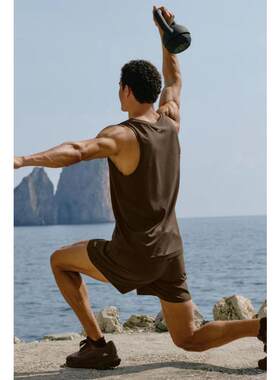 海外代购ALO YOGA男士单马甲柔软亲肤宽松透气聚酯纤维弹力