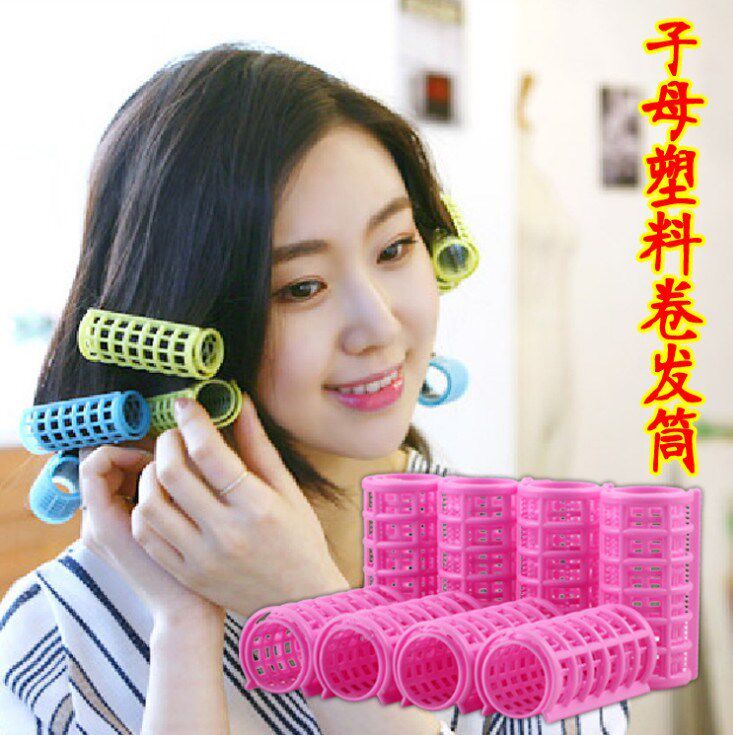 梨花子母卷发筒 塑料卷 发卷大花卷烫发卷 卷发器卷发球 卷发棒