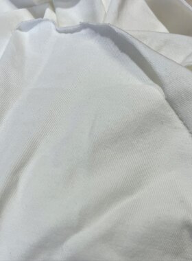 有灰尘 零布 39包邮 纯棉微厚汗布 纯白色 1.3米宽幅130cm