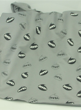 纯棉细毛圈针织布料 春秋卫衣套装长袖T恤布料 灰色yeah 半米价