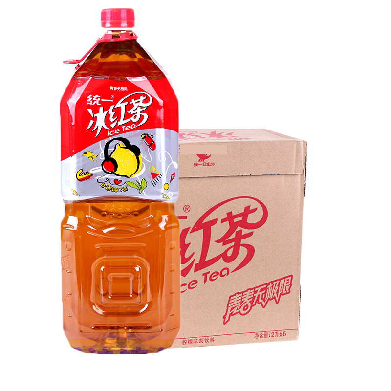 统一冰红茶2L*6瓶 柠檬茶饮料 上海包邮