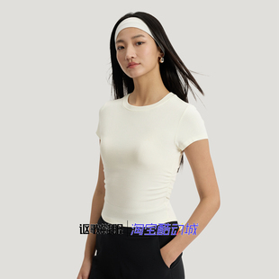 阿迪达斯女子夏季新款修身舒适百搭跑步运动休闲短袖T恤KR7577