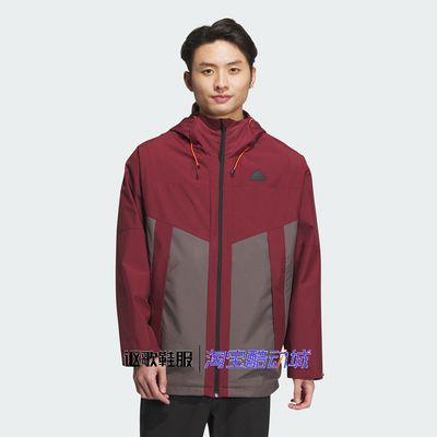 阿迪达斯男子跑步运动夹克外套