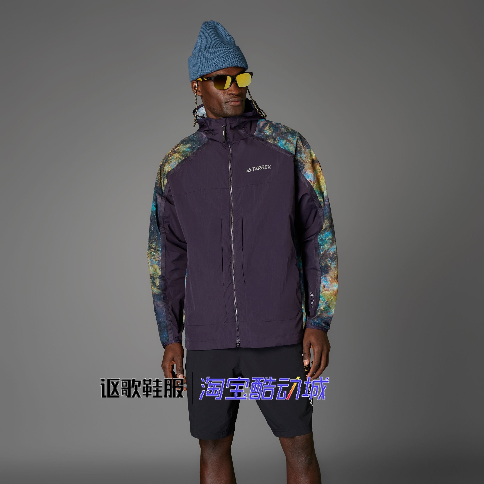 阿迪达斯男子新款国家地理联名款拒水防泼户外运动夹克外套JD5839,运动服/休闲服装,运动茄克/外套,淘宝优惠券,粉丝福利购,淘宝优惠卷