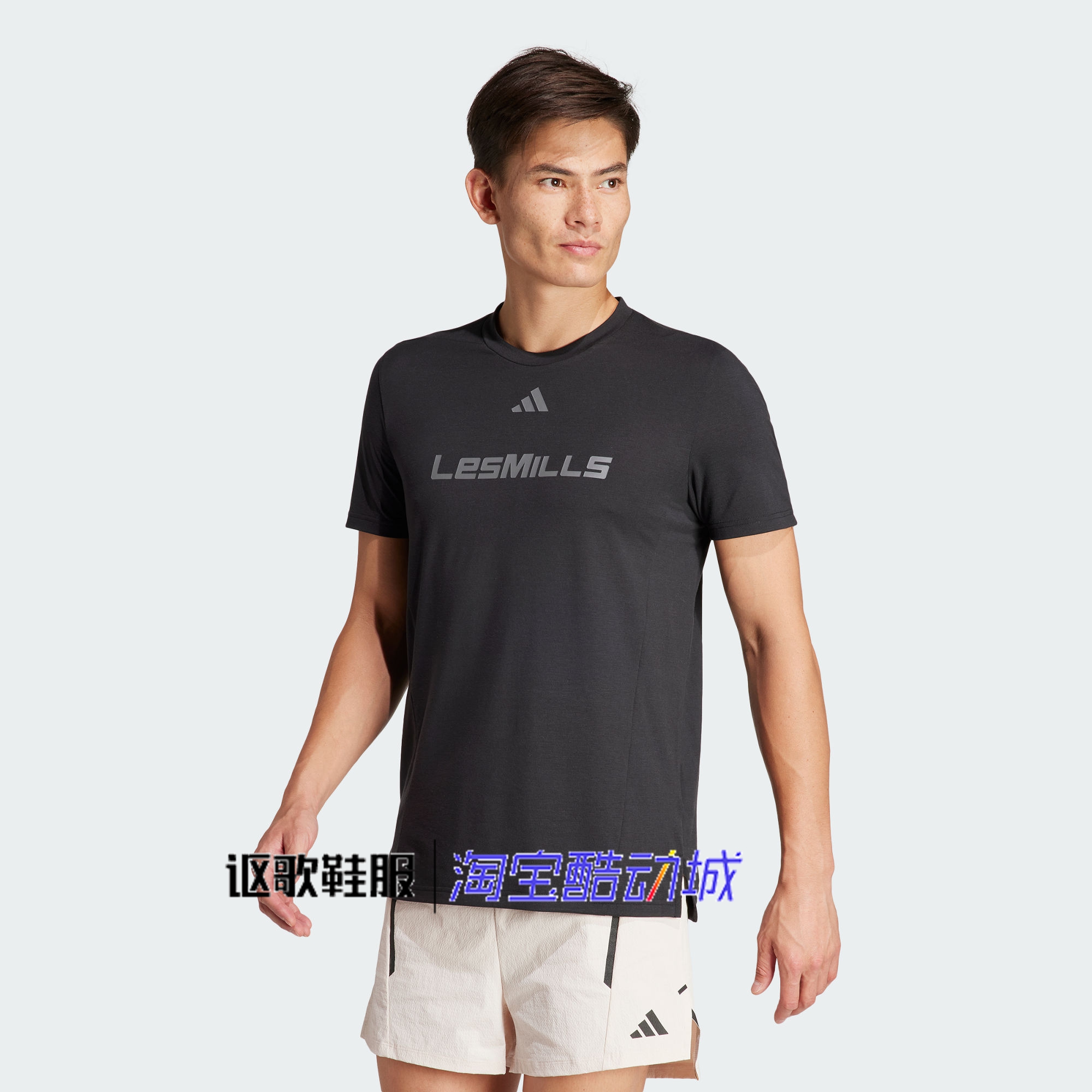 阿迪达斯男子跑步健身短袖T恤