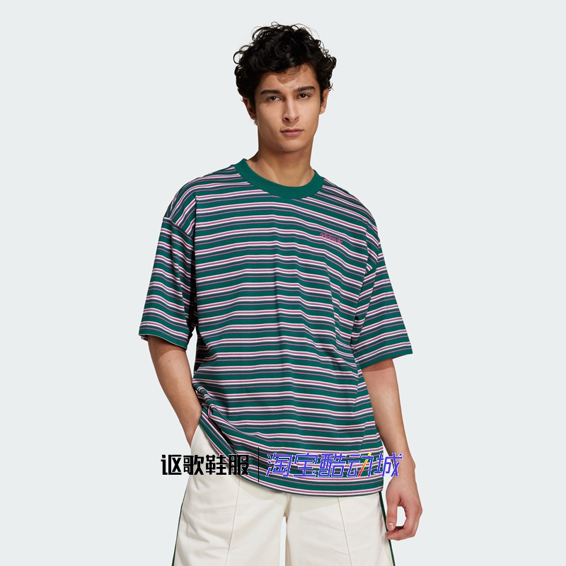 阿迪达斯三叶草男子夏季短袖T恤