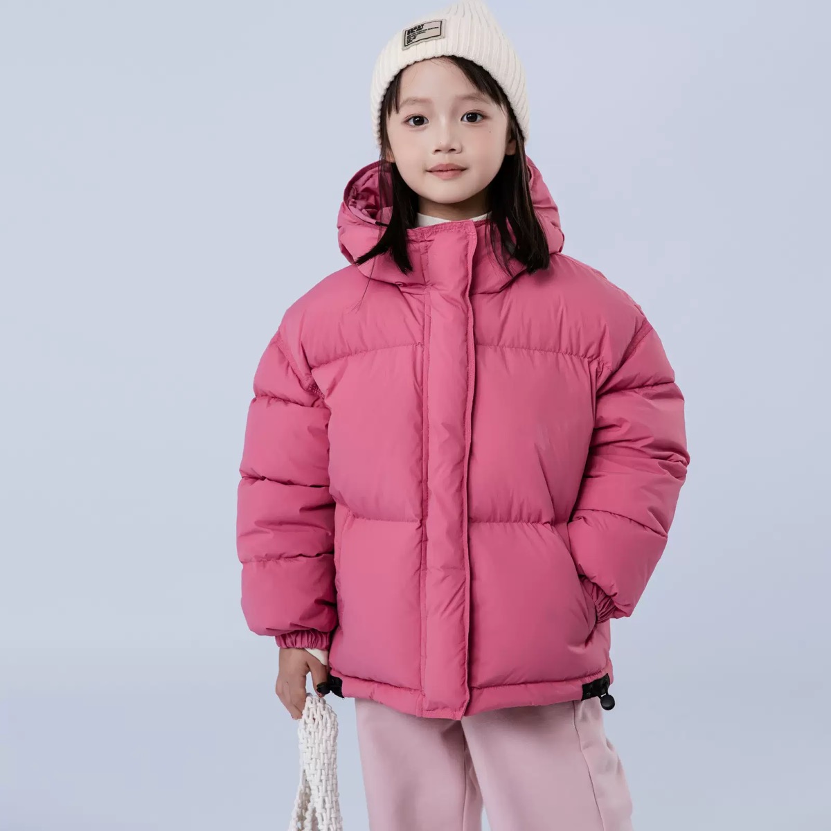 儿童羽绒服韩版新款男童女童中大童加厚宝宝保暖连帽白鸭绒外套潮