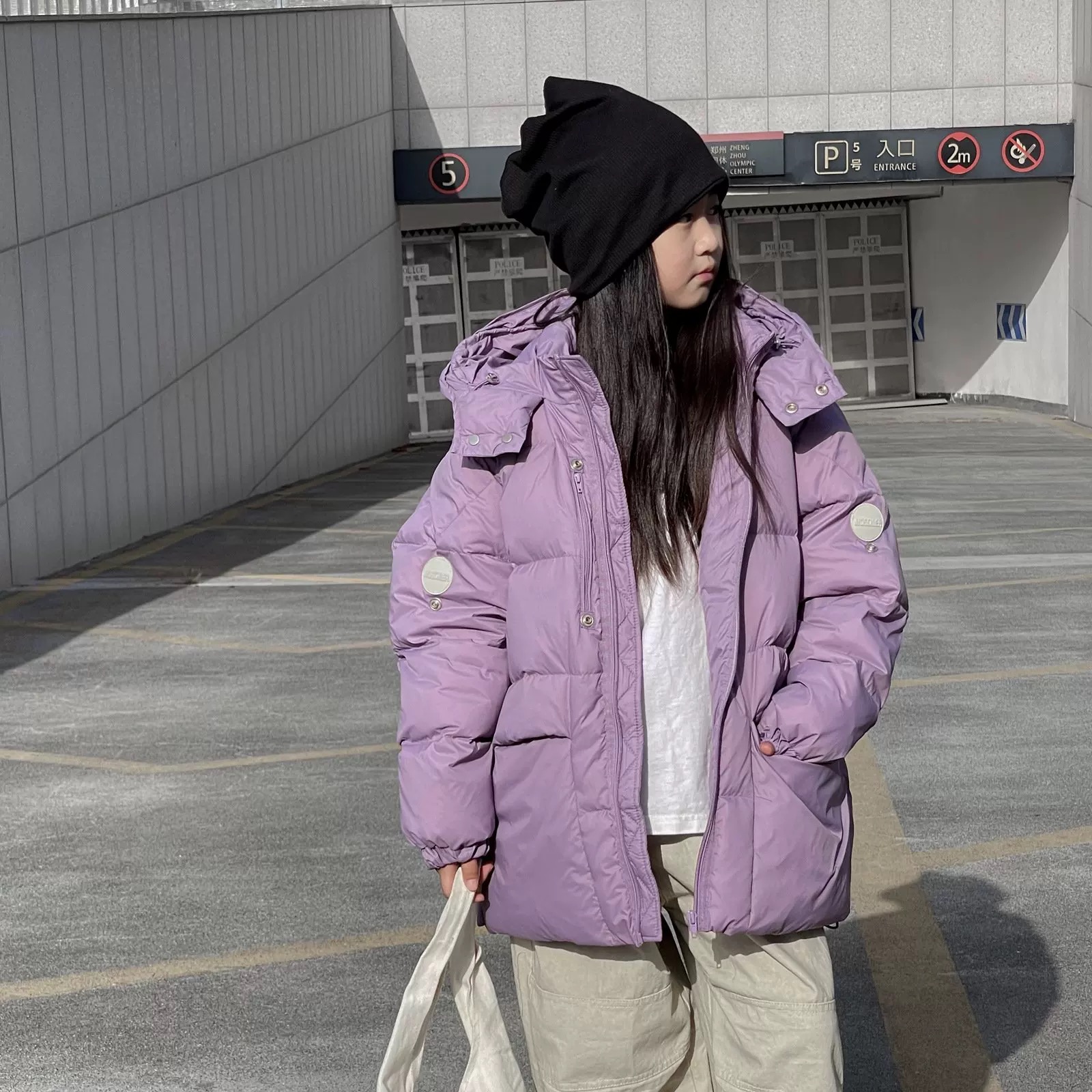 儿童羽绒服韩版新款男童女童中大童加厚连帽白鸭绒保暖外套潮